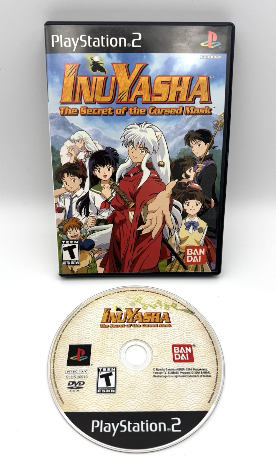 InuYasha The Secret of the Cursed Mask (PS2 Sony PlayStation 2) No Manual TESTED