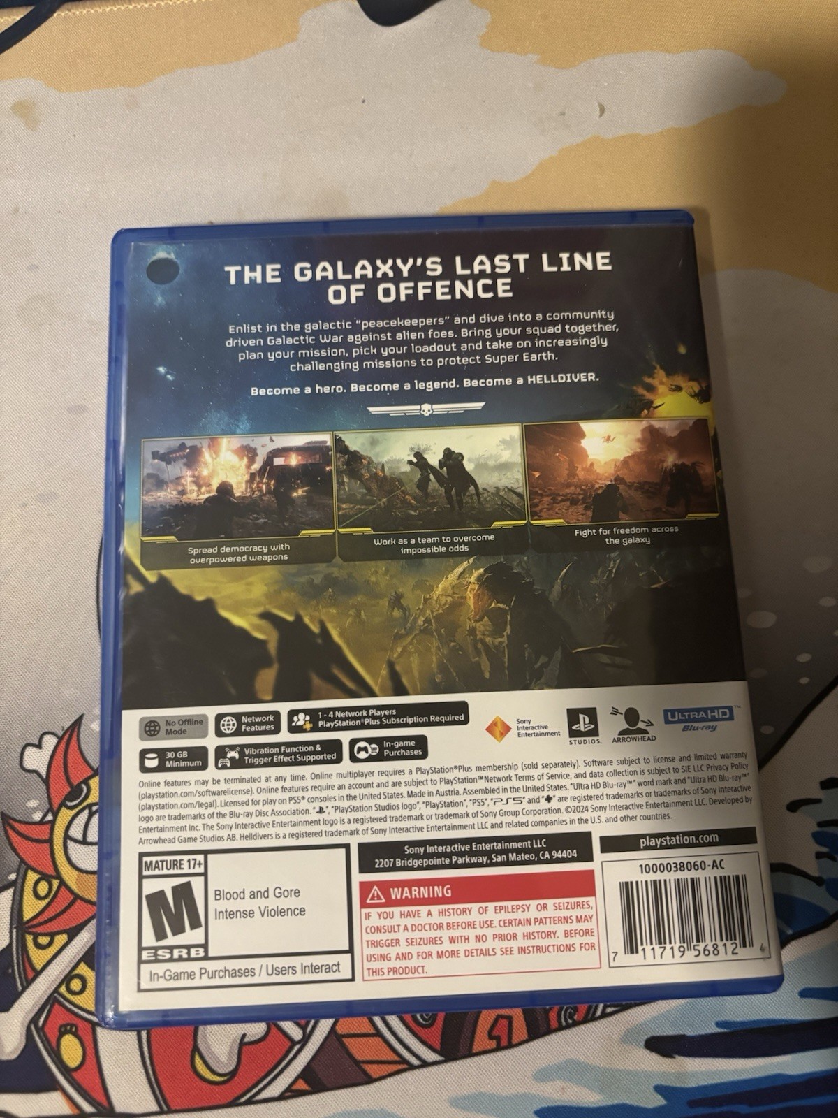 Helldivers II PS5 Multiplayer Online In-Game Purchases M 2024 NTSC-U/C