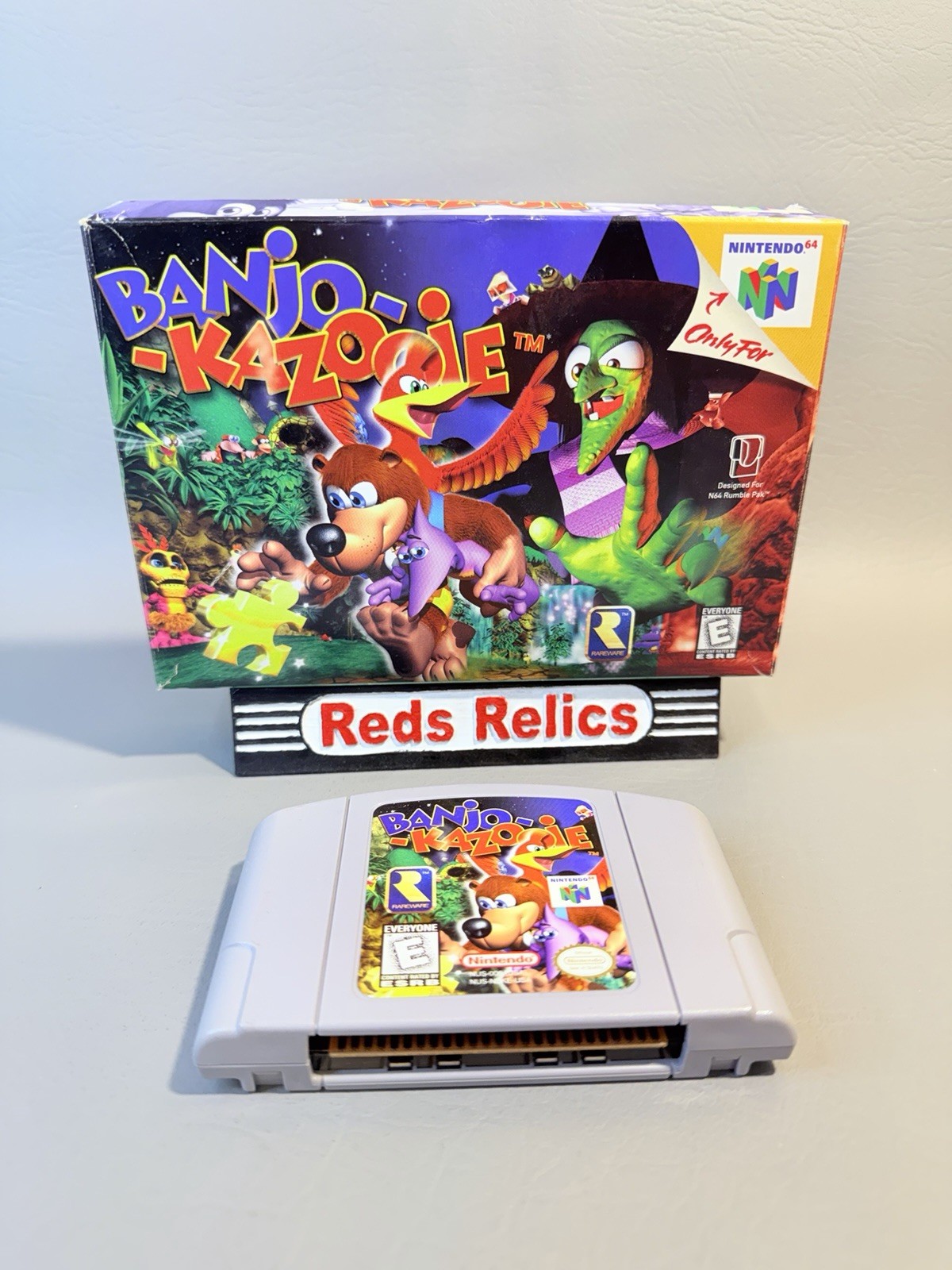 Banjo-Kazooie (Nintendo 64 N64, 1998) In Box – No Manual – Authentic