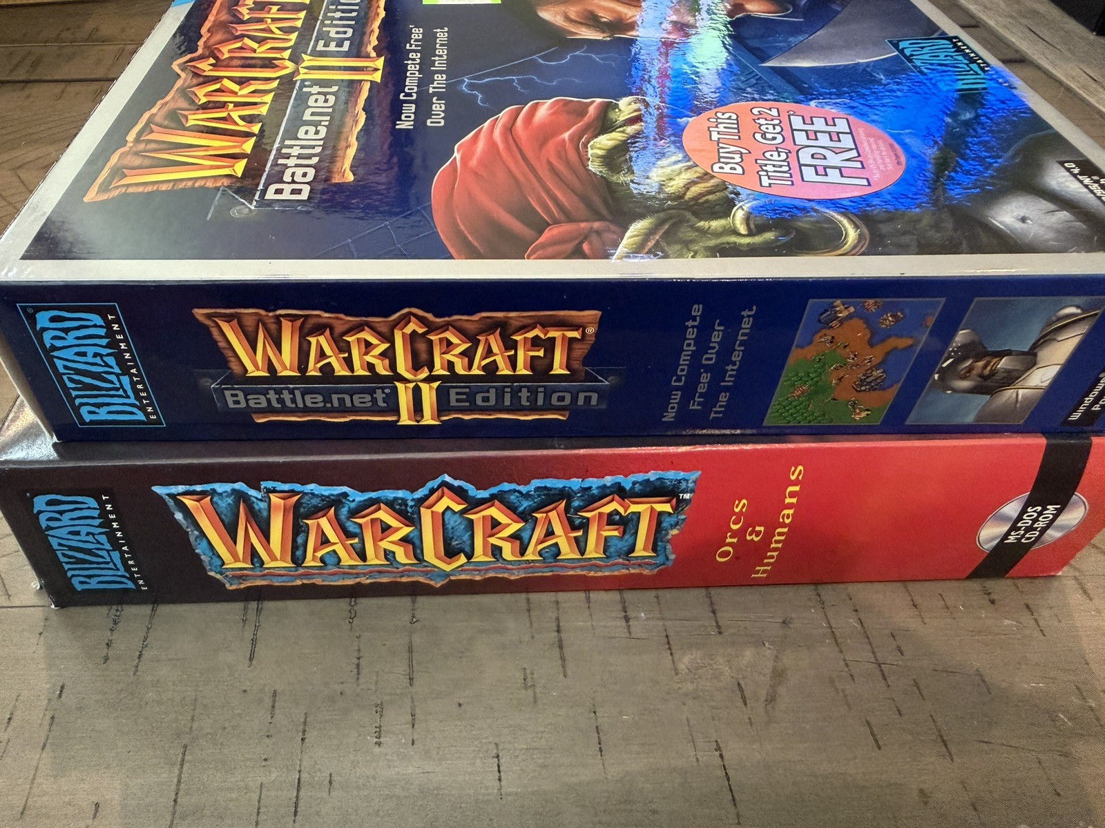 WarCraft: Orcs & Humans & WarCraft II 2: Battle.net Edition Big Box (PC, 1994)