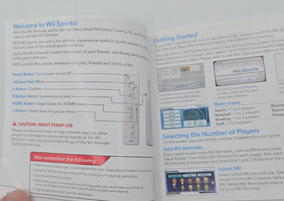 Wii Sports Nintendo Wii Original Sleeve & Manual Only NO GAME INCLUDED