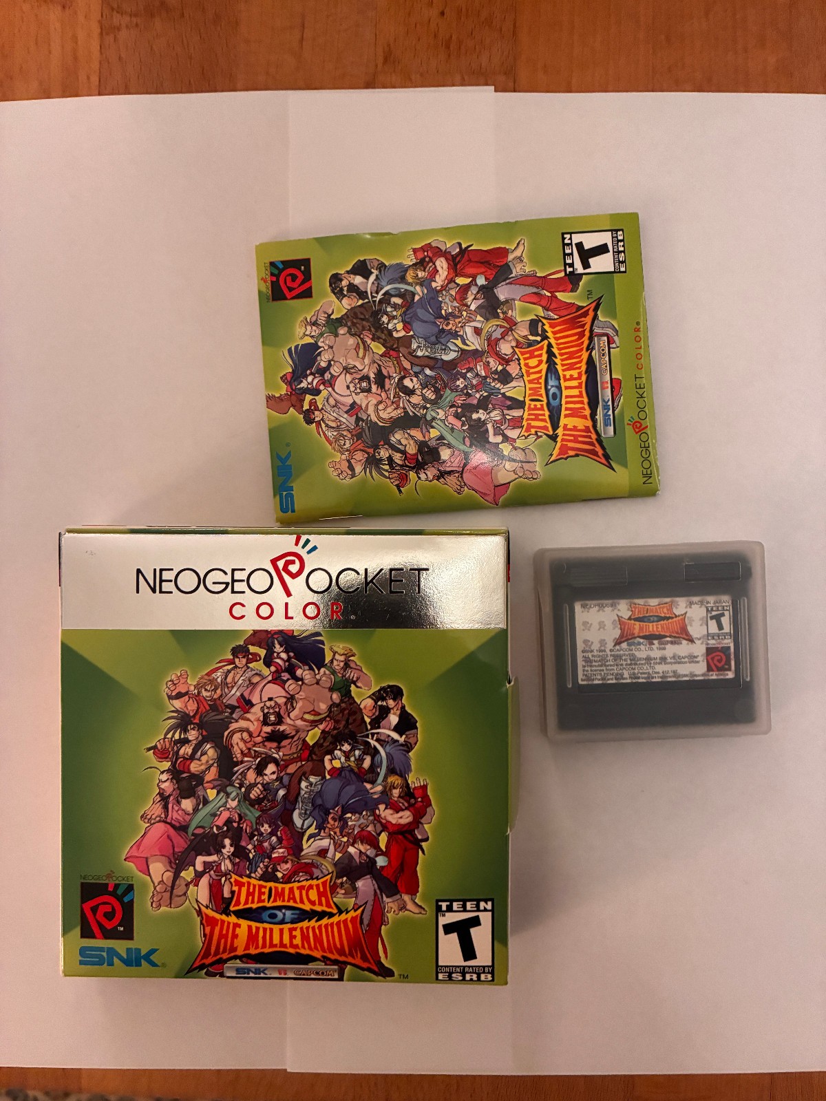 SNK vs. Capcom: Match of the Millennium Complete CIB NGPC TESTED AUTHENTIC