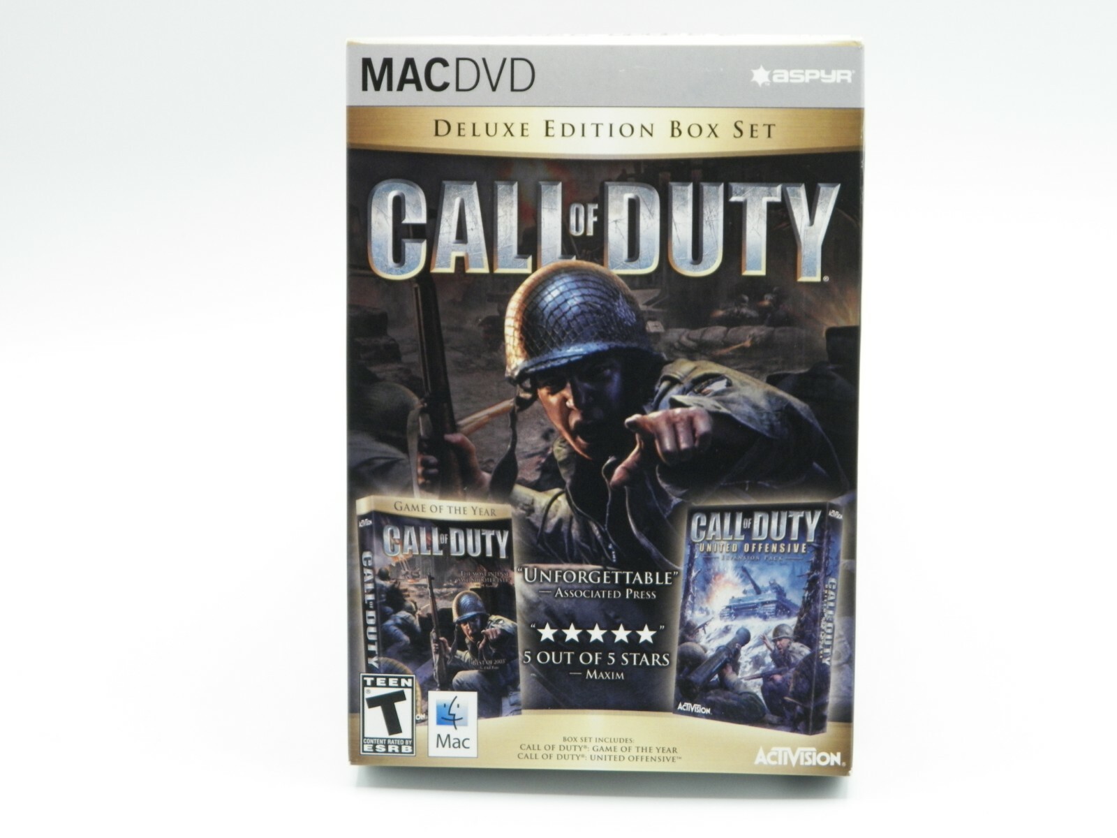 CALL OF DUTY Deluxe Edition MAC DVD BRAND NEW