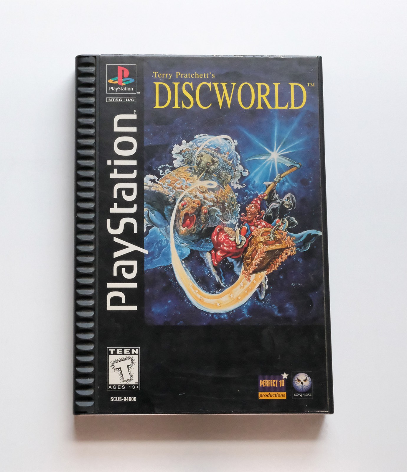 Discworld (Sony PlayStation 1, 1995) Long Box Case + Game Disc Only PS1
