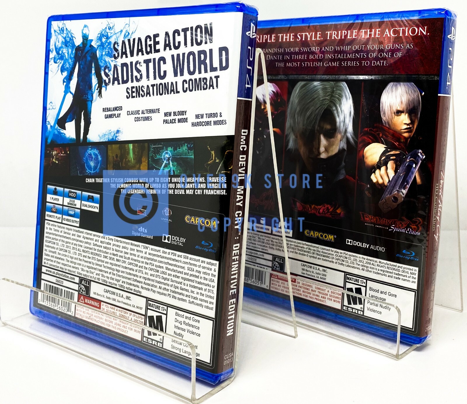 Devil May Cry Definitive Edition + Devil May Cry HD Collection – PS4 – New