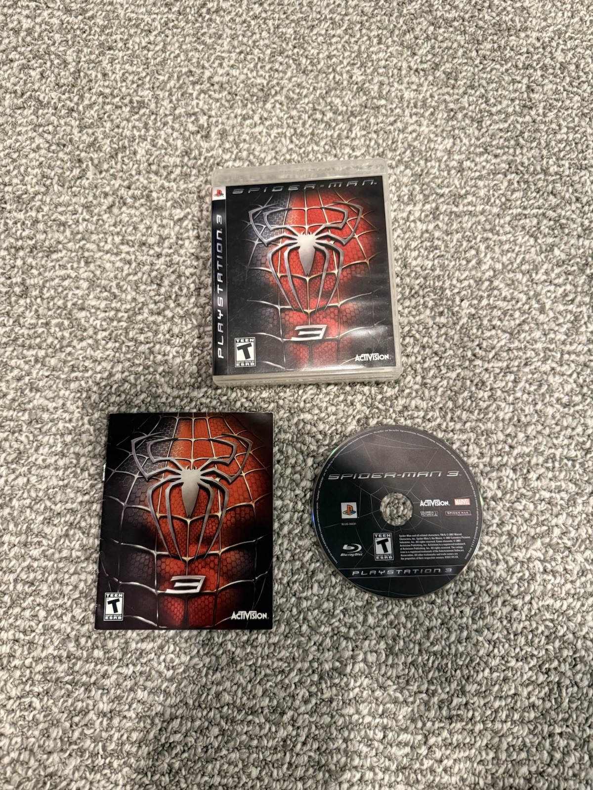 Spider-Man 3 PS3 2007 PlayStation 3 Complete CIB Video Game