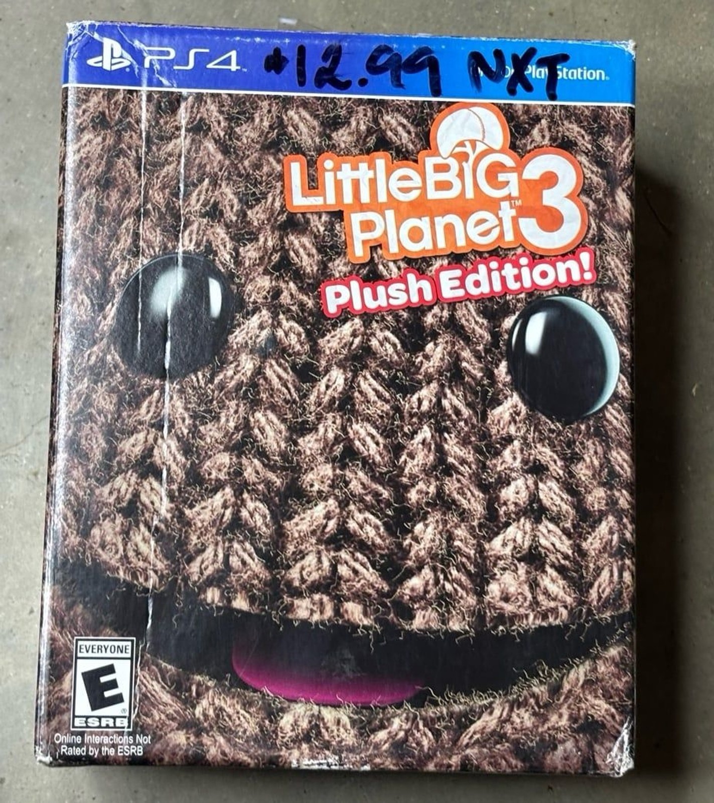 Little Big Planet 3 PS4 Day One 1 Plush Edition Sackboy Plush Big Box