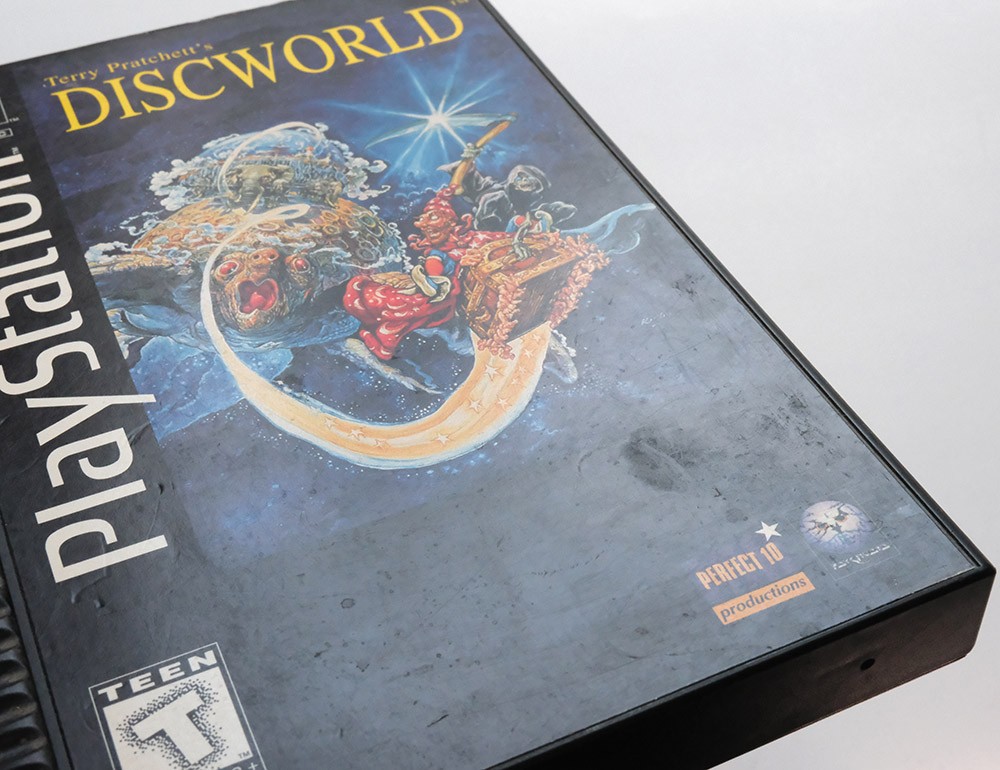 Discworld (Sony PlayStation 1, 1995) Long Box Case + Game Disc Only PS1