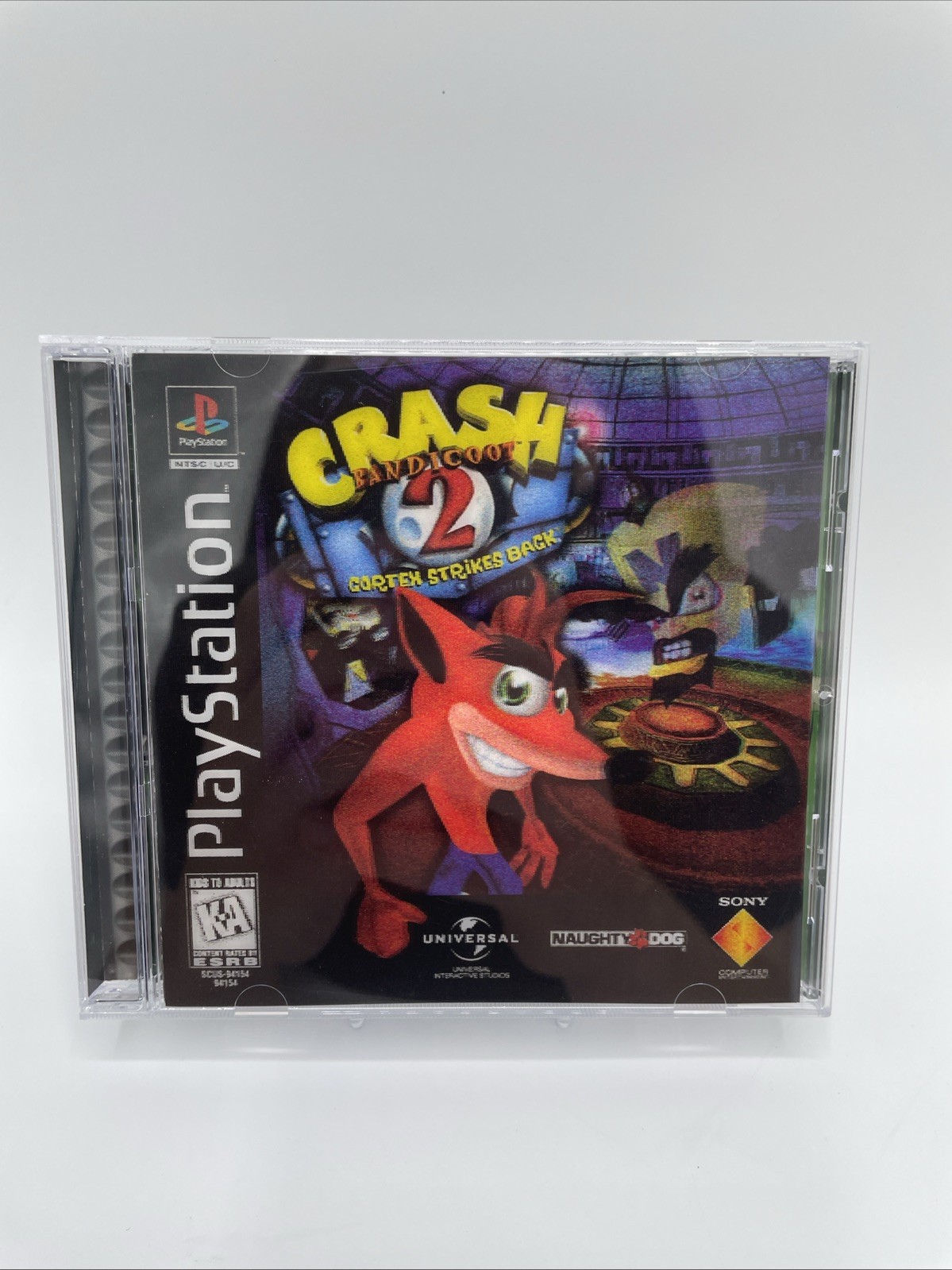 Crash Bandicoot 2: Cortex Strikes Back PS1 PlayStation 1 Complete CIB + Holo
