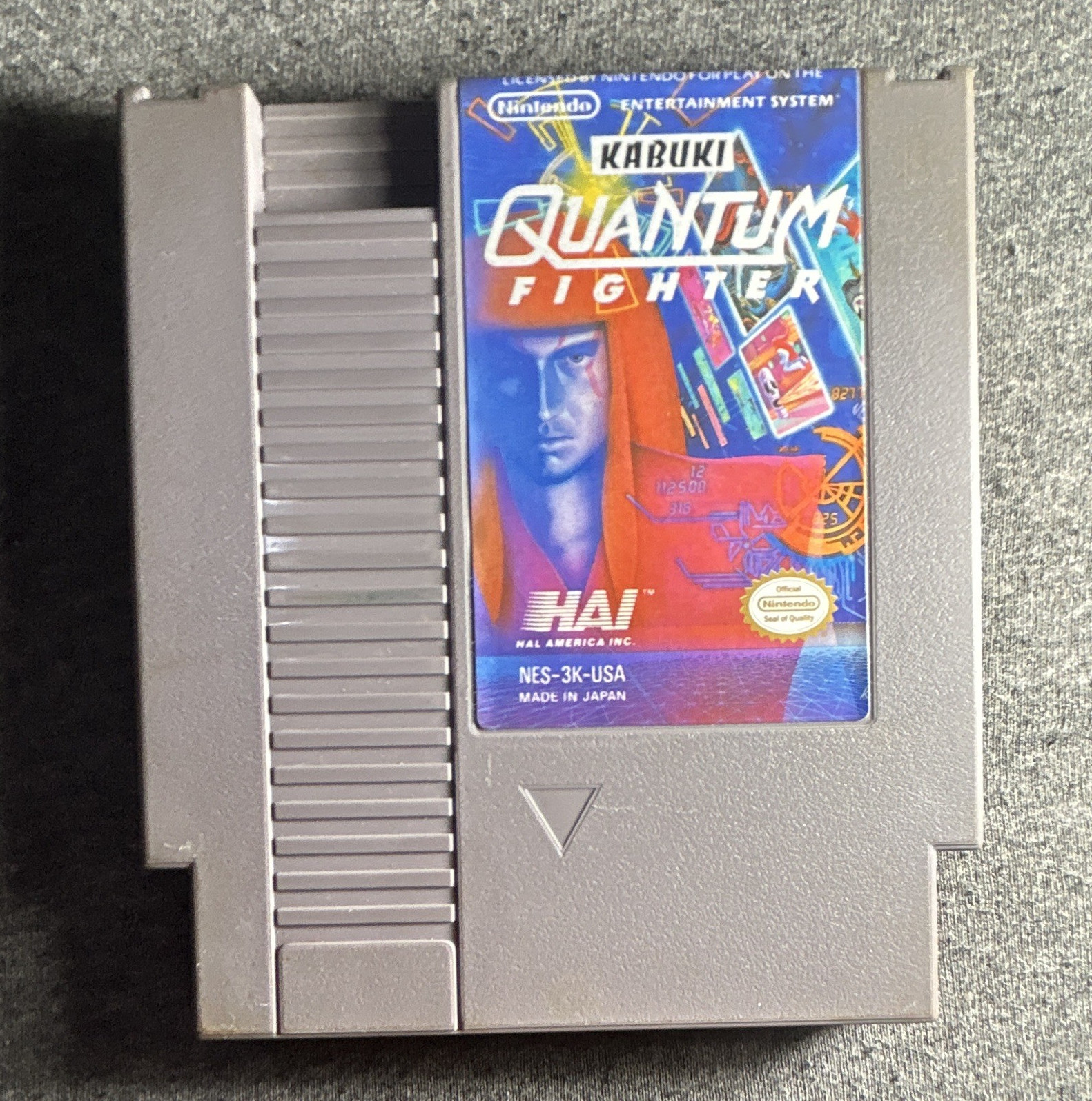 Kabuki Quantum Fighter loose game cartridge NTSC-U/C (Nintendo NES)