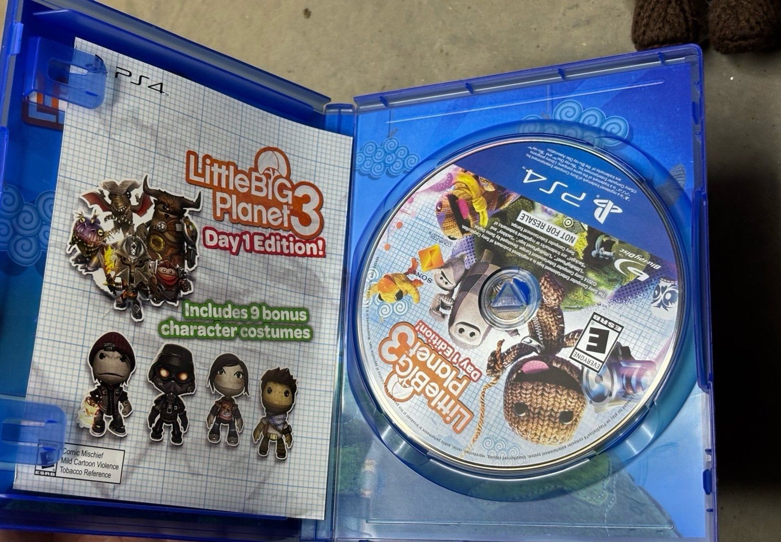 Little Big Planet 3 PS4 Day One 1 Plush Edition Sackboy Plush Big Box