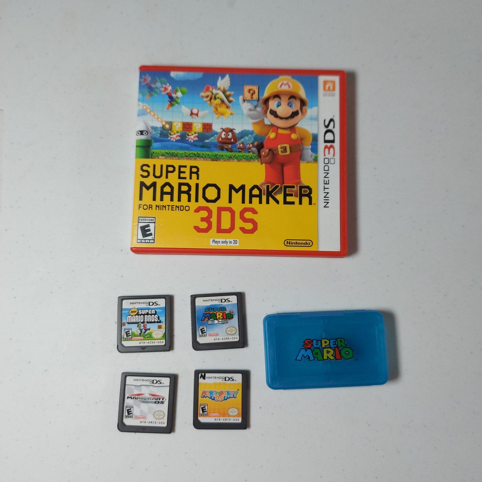 Mario Nintendo DS 3DS Lot Super Mario 64 Party Kart Tested & Working Authentic