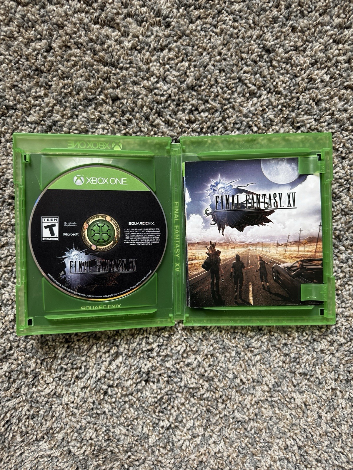 Final Fantasy XV 15 FFXV Day One Xbox One CIB w/ Manual Inserts Tested Working