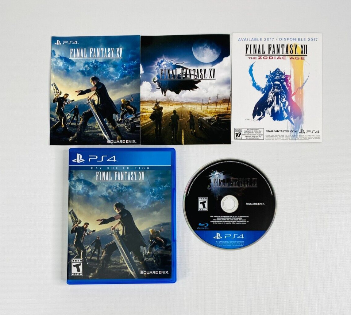 Final Fantasy XV Day One Edition (Sony PlayStation 4, 2016) Complete Tested