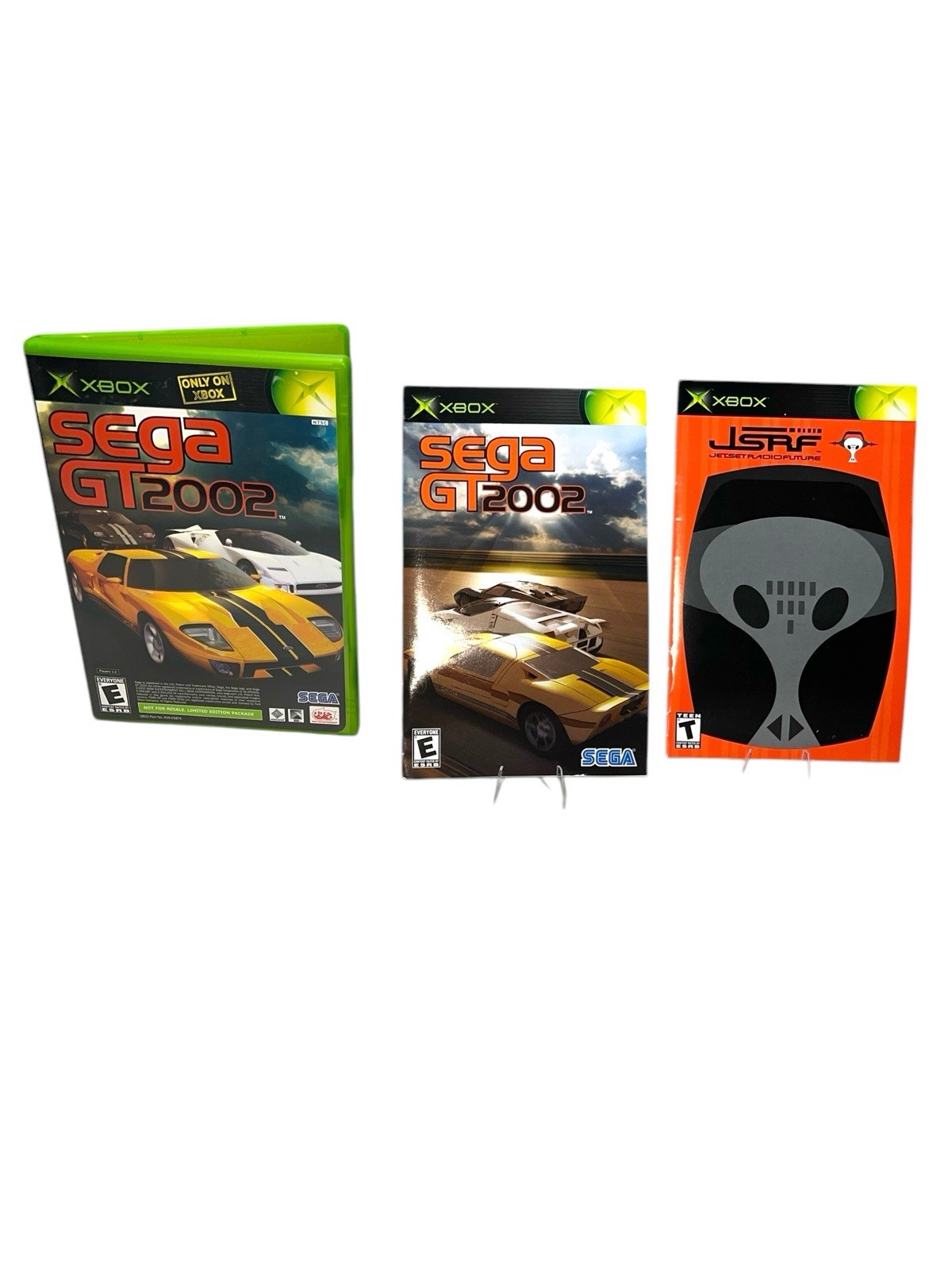 JSRF Jet Set Radio Future & Sega GT 2002 Original Microsoft Xbox CIB BOTH Manual