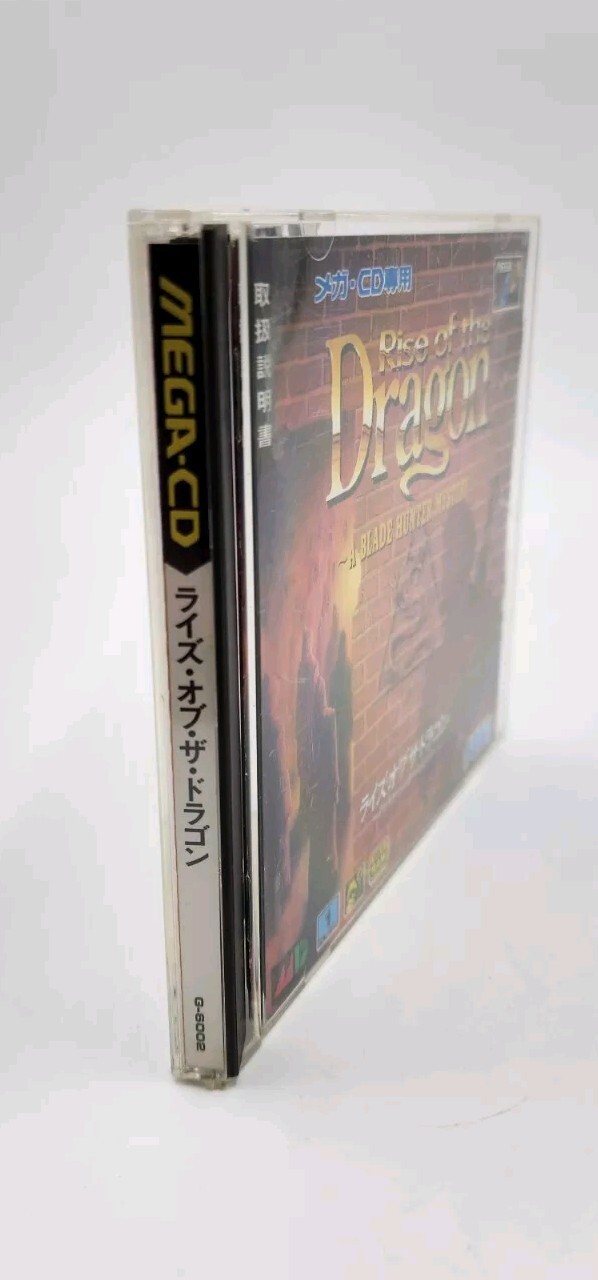 Japanese Rise of the Dragon A Blade Hunter Mystery Sega Mega CD US Seller Cib