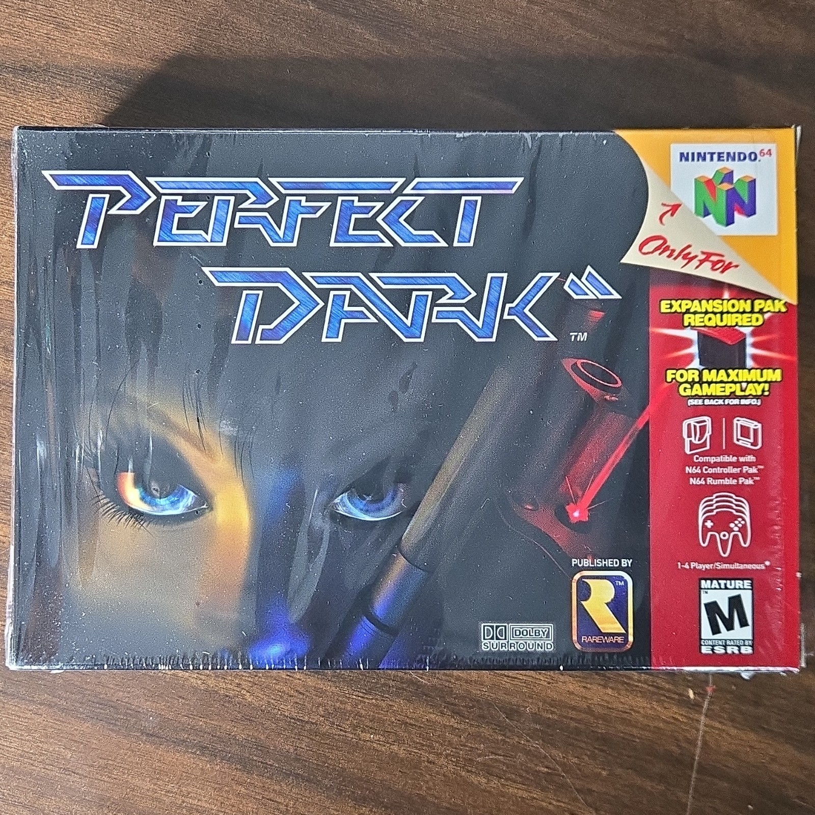 Rareware Perfect Dark (Nintendo 64) w/ Box & Manual Shooter M NTSC-U/C