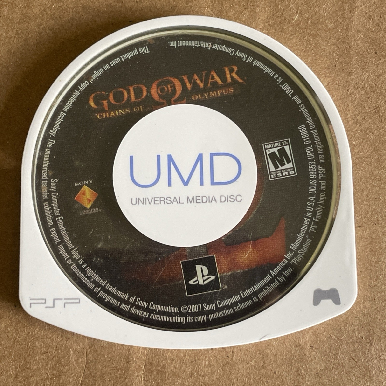 God of War: Chains of Olympus (Sony PSP, 2008) Disc Only – TESTED