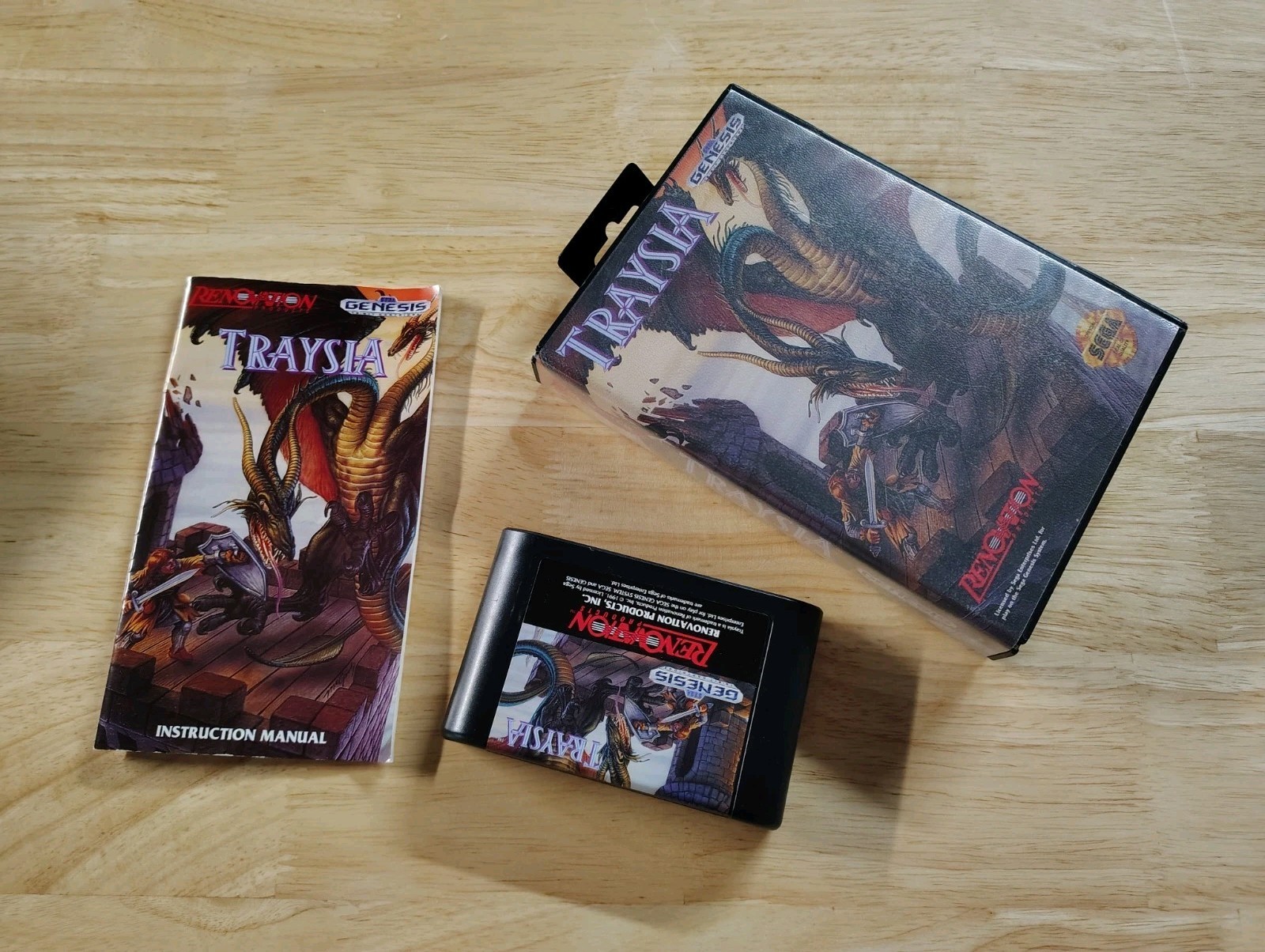 Traysia (Sega Genesis, 1992) Adventure Action RPG Mint Collectors Quality / Rare