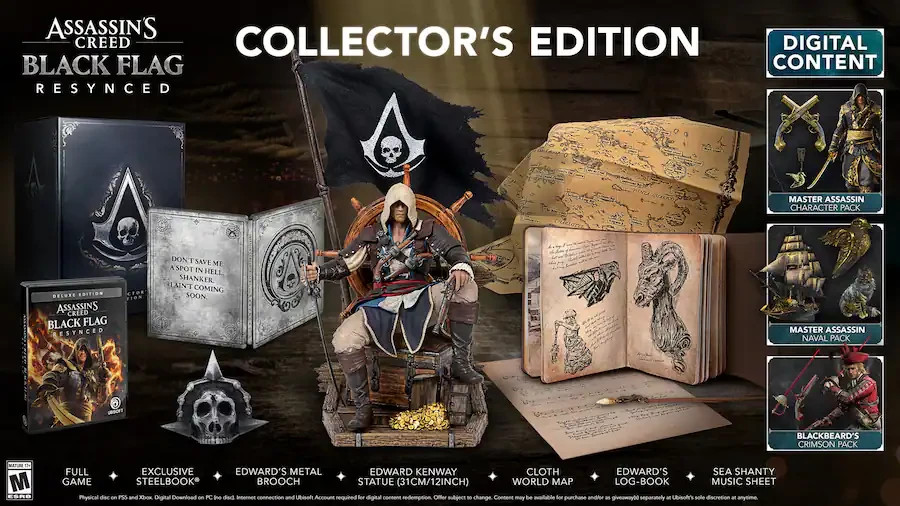 Assassin’s Creed Black Flag Resynced Collector’s Edition PS5 – PRESALE 7/9