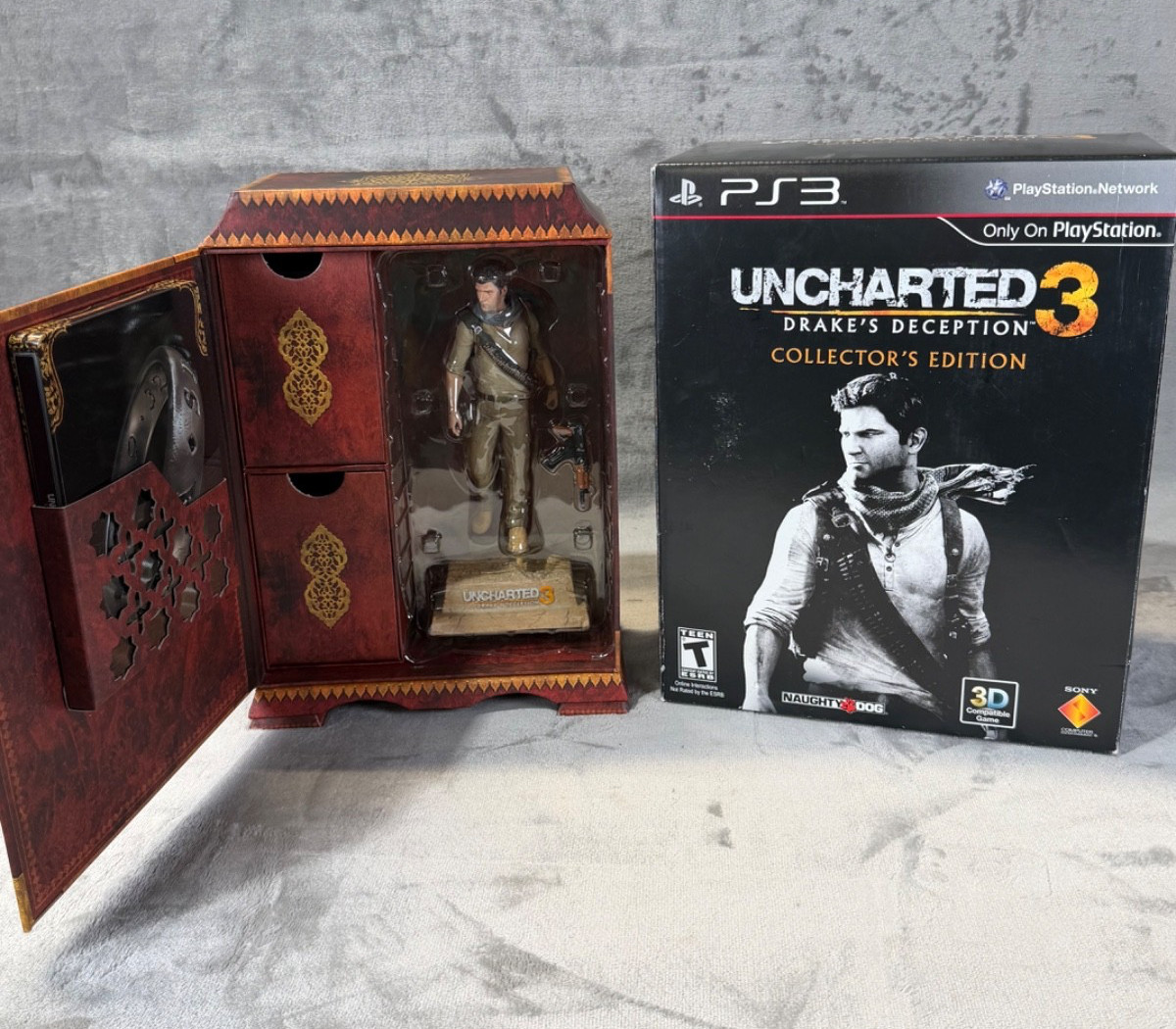 UNCHARTED 3 Drake’s Deception Collector’s Edition PS3 *Incomplete, READ*