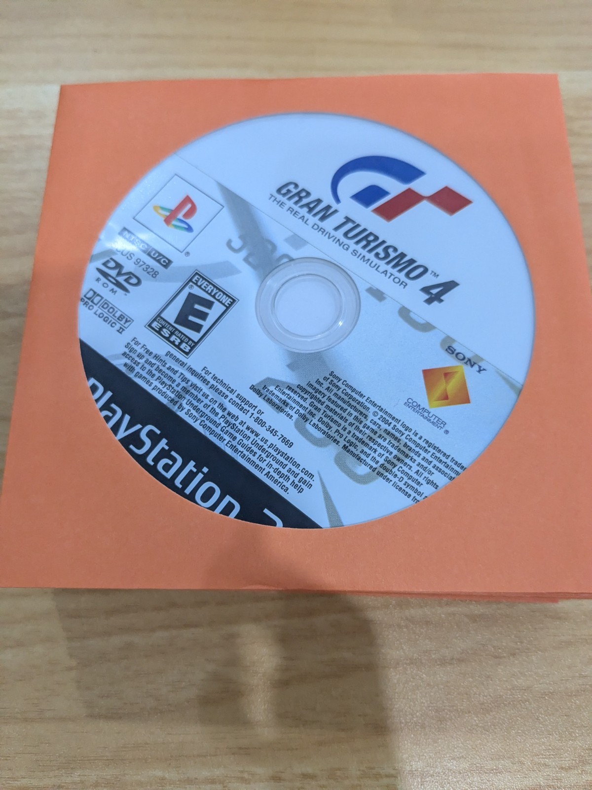 D1 Gran Turismo 4 (Sony PlayStation 2, 2005) PS2 Resurfaced Disc Only Black