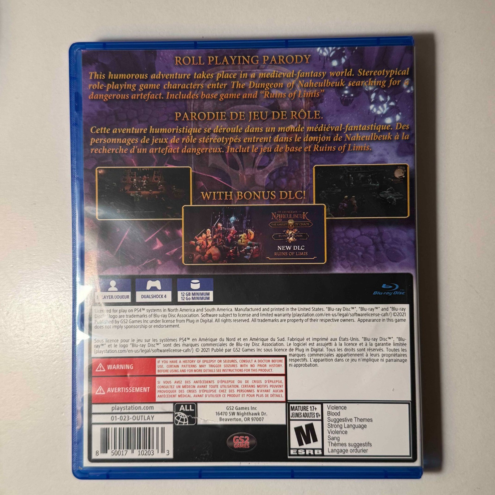 The Dungeon Of Naheulbeuk – Chicken Edition | PS4 | Lot #6 | PRISTINE