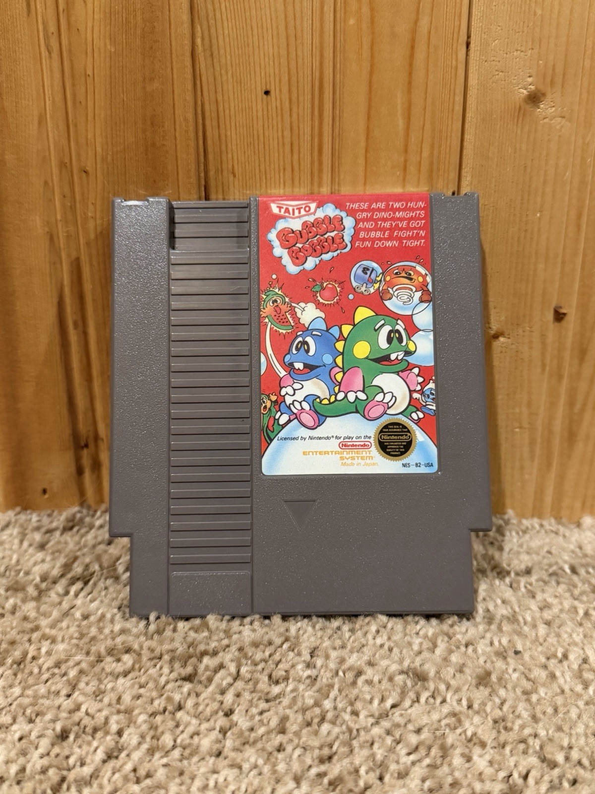 Bubble Bobble NES Nintendo Authentic Working Free Fast Shipping Very Clean