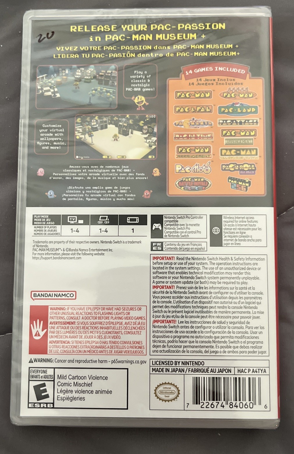 Pac-Man Museum Plus Brand New – Nintendo Switch
