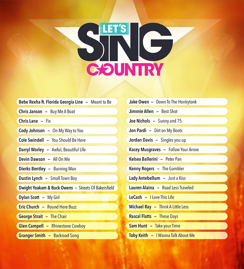 Let’s Sing Country by Various Artists 2-Mic Bundle Edition One – Karaoke Fun
