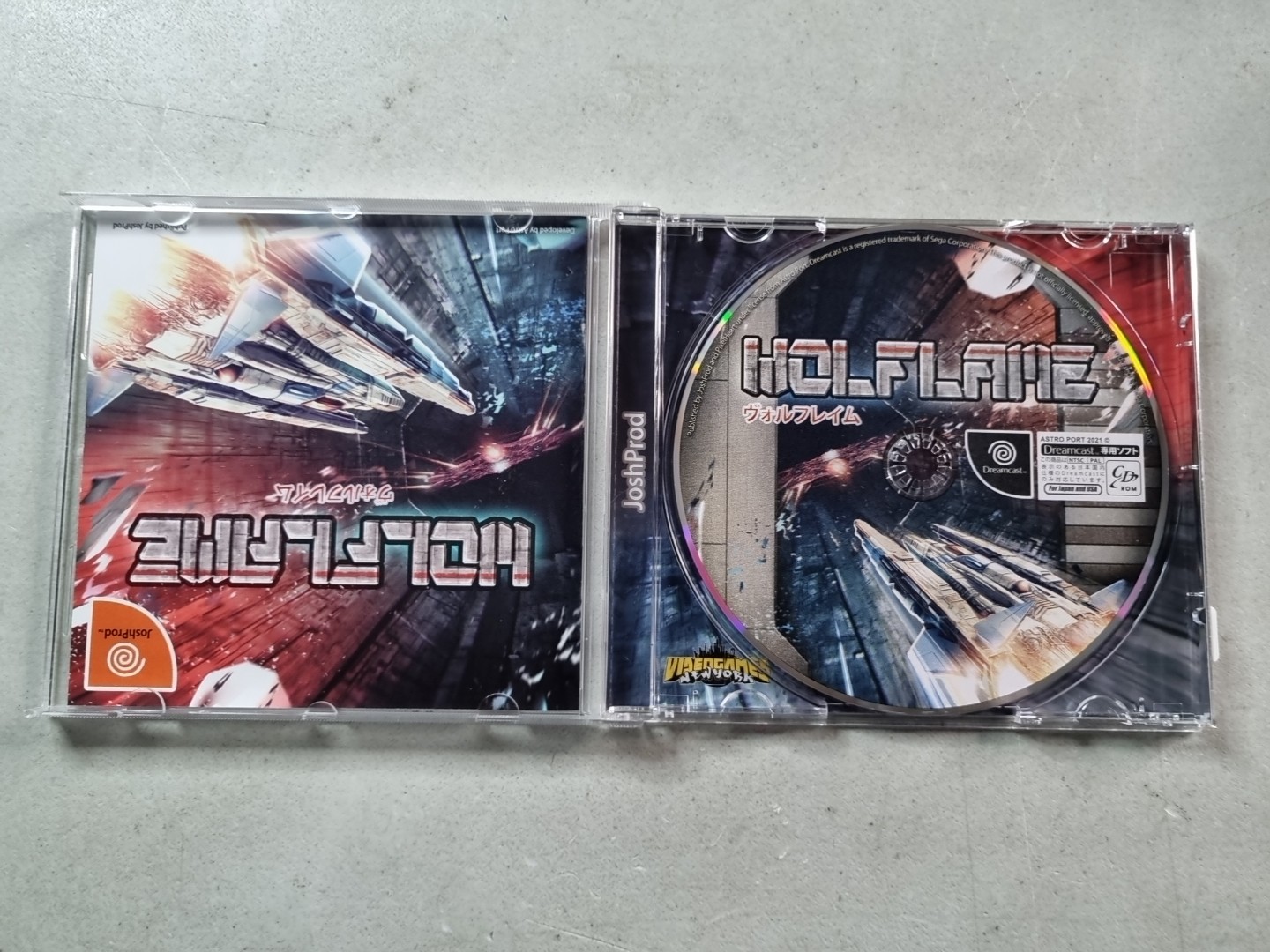 Wolflame JoshProd PixelHeart Sega Dreamcast Shmup Shooter Cib Complete