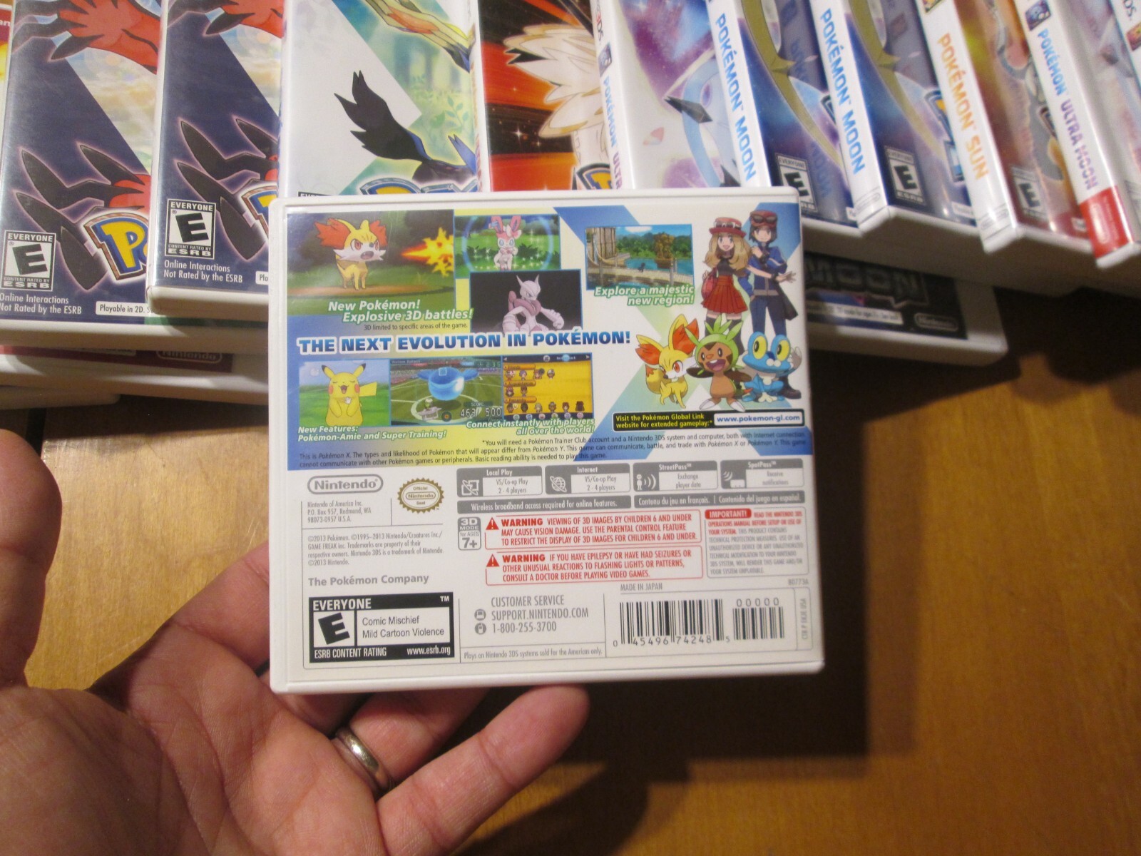 EMPTY CASE Pokémon X Nintendo 3DS COMPLETE W/ MANUAL AUTHENTIC POKEMON