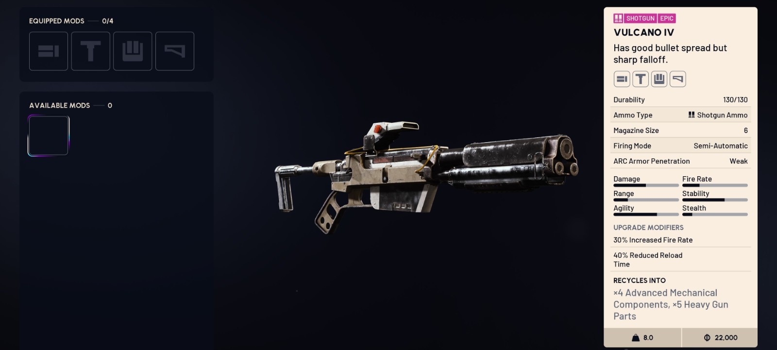 ARC RAIDERS CHEAPEST PREBUILT VULCANO IV (ALL PLATFORMS) (FAST DELIVERY)