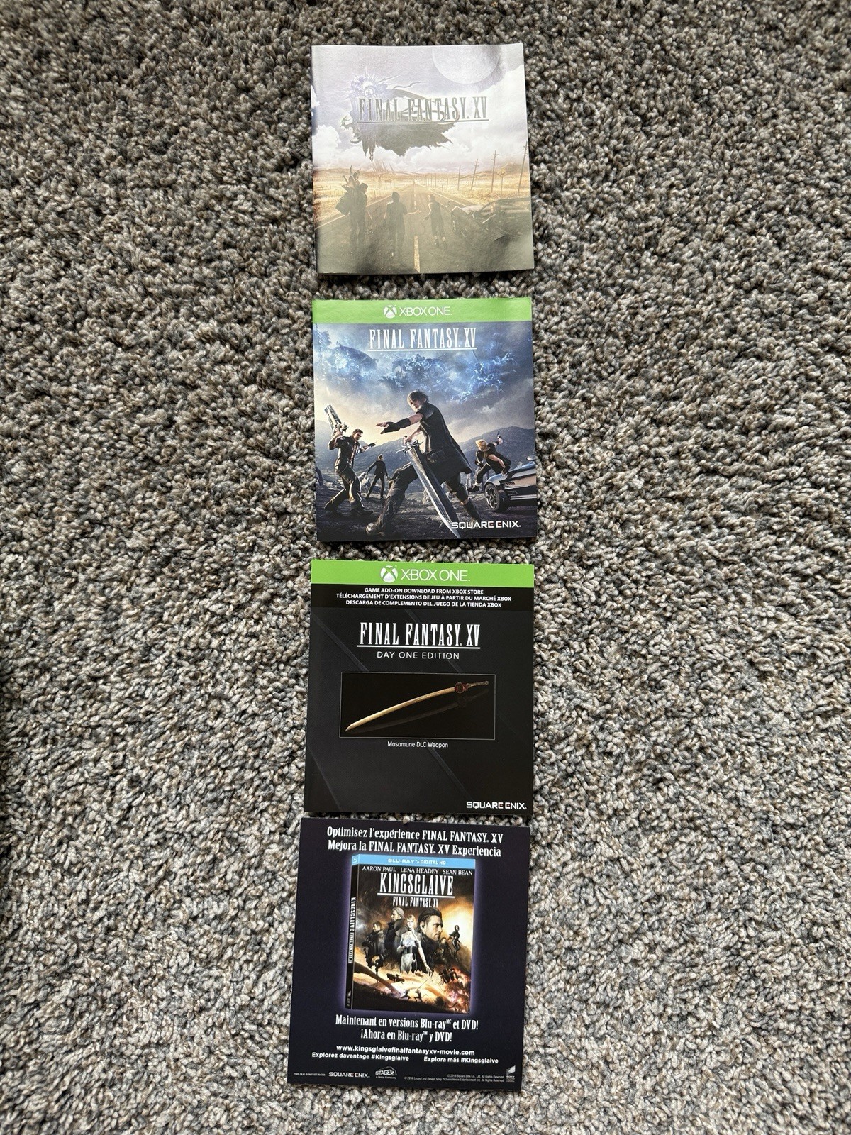 Final Fantasy XV 15 FFXV Day One Xbox One CIB w/ Manual Inserts Tested Working