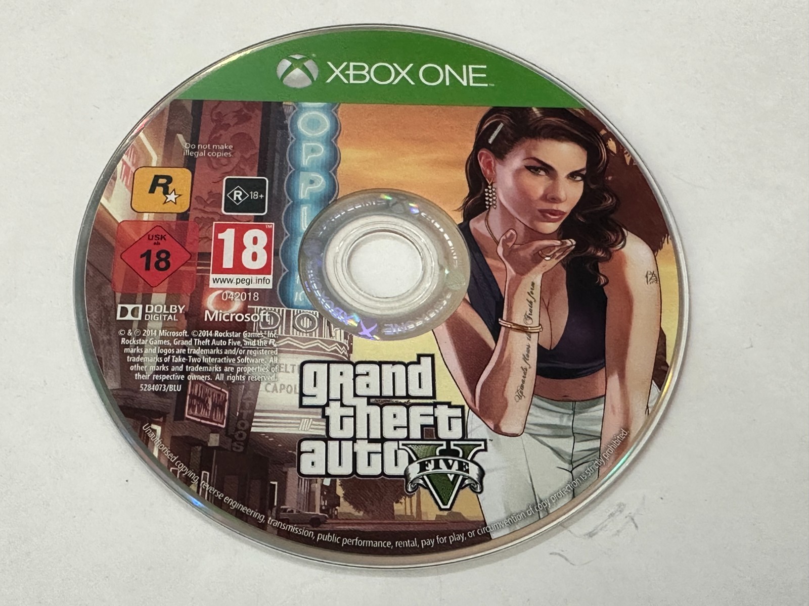 GRAND THEFT AUTO V (MICROSOFT XBOX ONE GAME , R18+) DISC ONLY