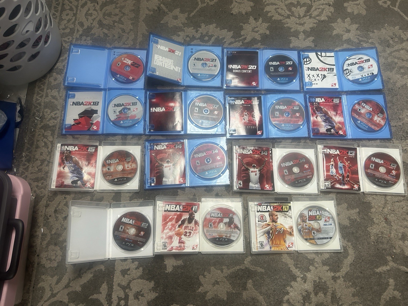 NBA 2K MEGA LOT (15 Games) – NBA 2K10 to 2K22 – PS3 & PS4 Consecutive Collection
