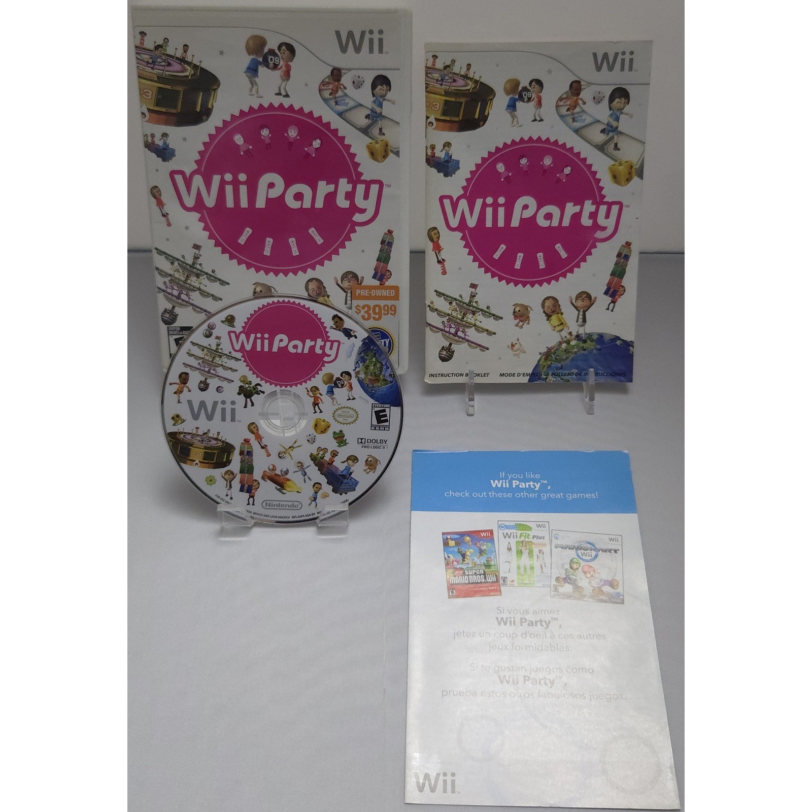 Wii Party – Nintendo Wii – CIB – Manual & Insert Included – Tested – Working
