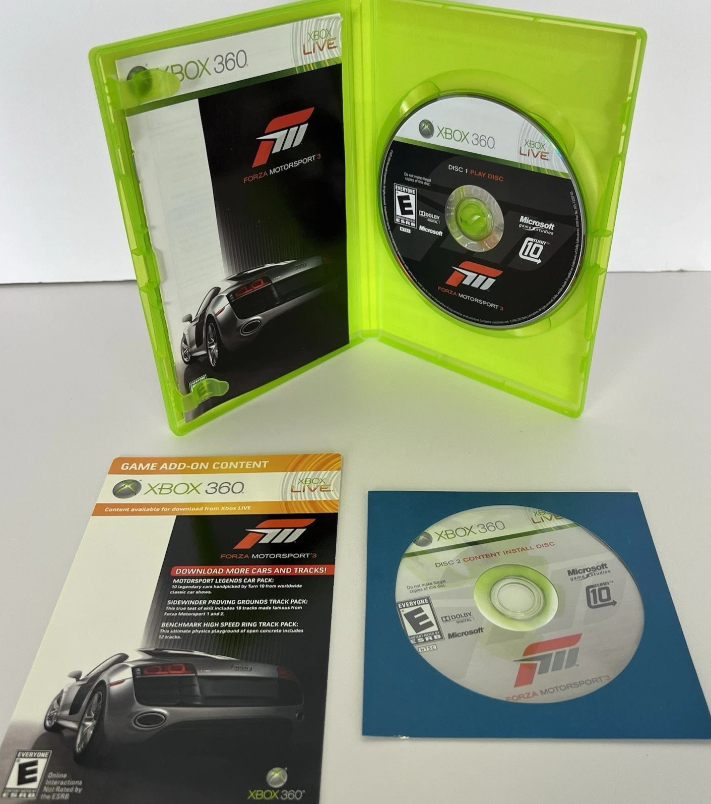 Forza Motorsport 3 (Microsoft Xbox 360, 2009) Complete CIB #B7