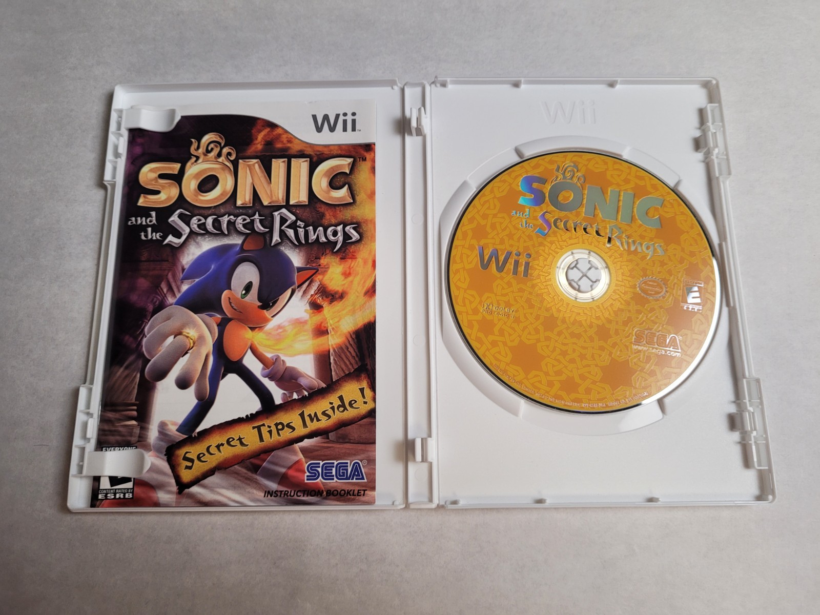 CiB USED TESTED and WORKING Sonic & The Secret Rings / Game – Nintendo Wii