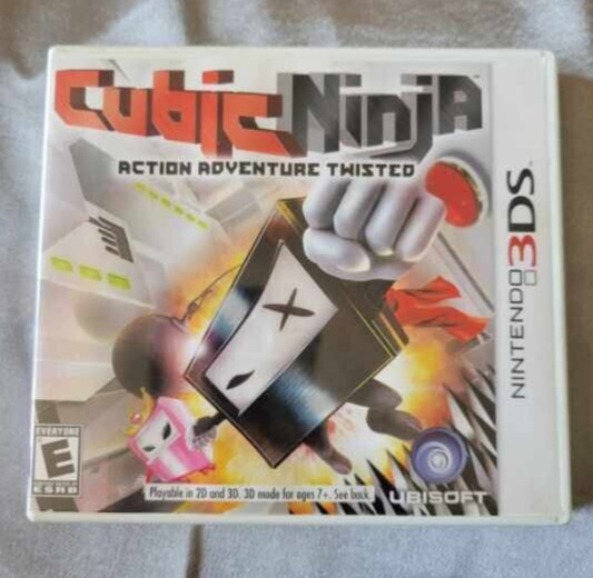 Cubic Ninja (Nintendo 3DS, 2011) Authentic Game, Case and Manual Tested Works