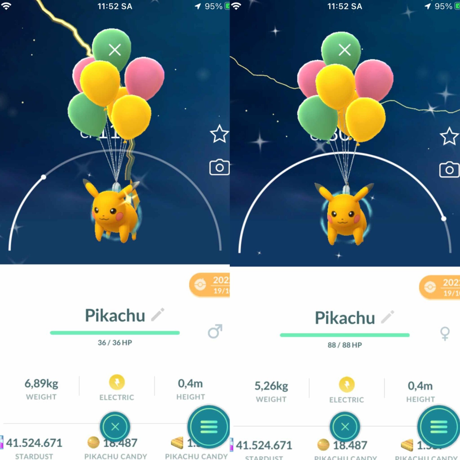 Pokemon Shiny Pikachu Flying Green balloon Taiwan GO – TRA’DE – Read Description