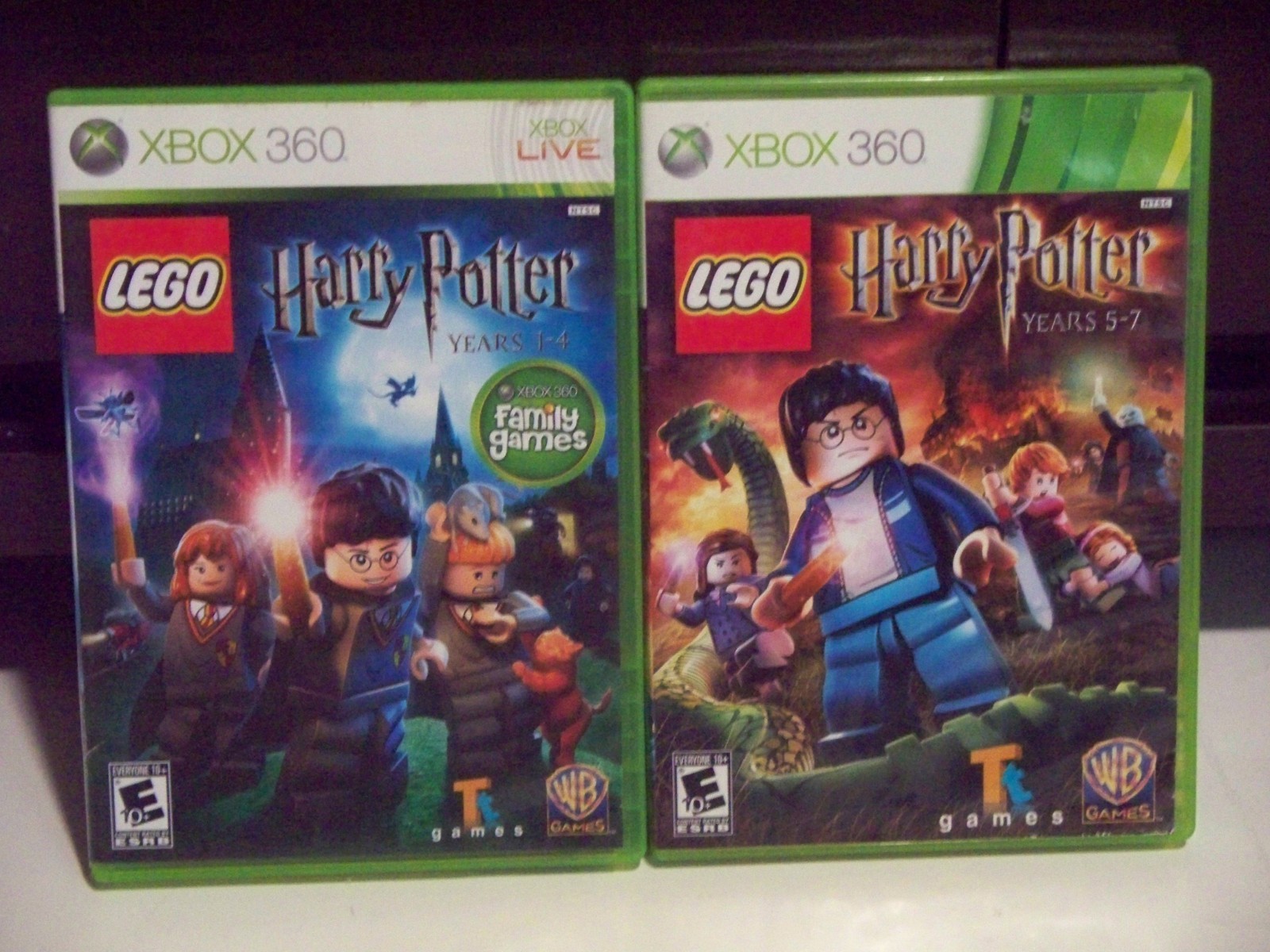 XBOX 360 COLLECTION LOT OF 2 HARRY POTTER YEARS 1-4 & 5-7 CIB TESTED & CLEAN