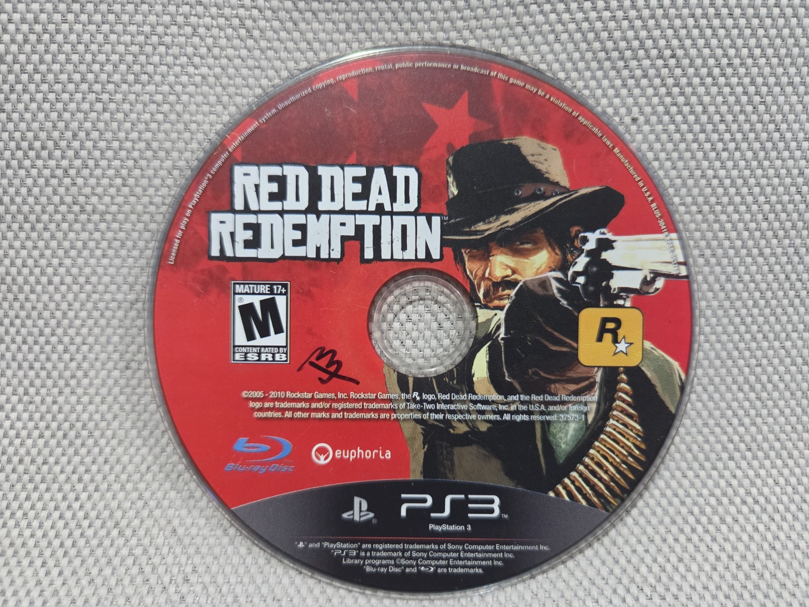 Red Dead Redemption Standard (Sony PlayStation 3) [Disc Only] Working!