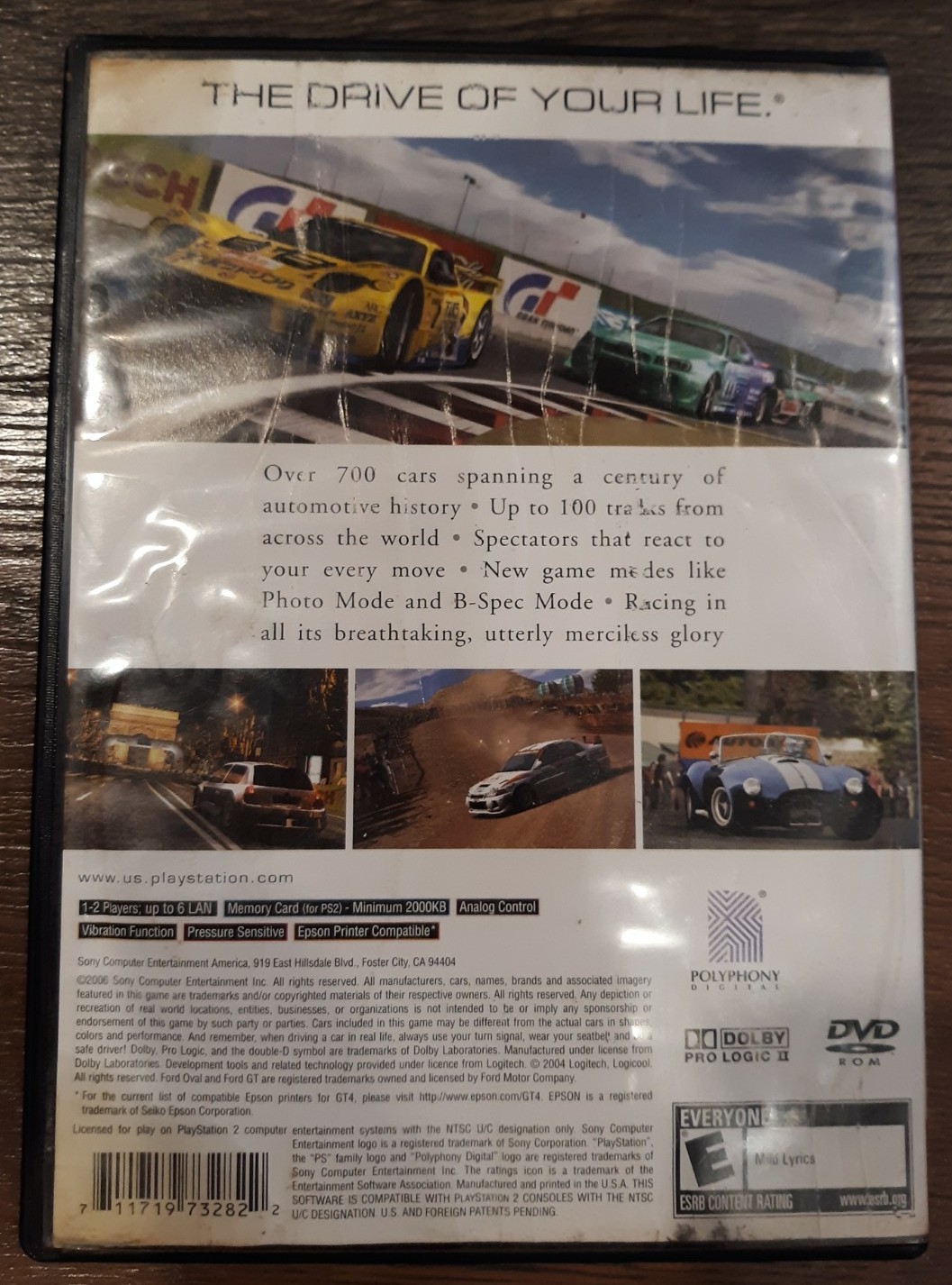 Gran Turismo 4 (Sony PlayStation 2, 2005) No Manual Artwork Damage Works