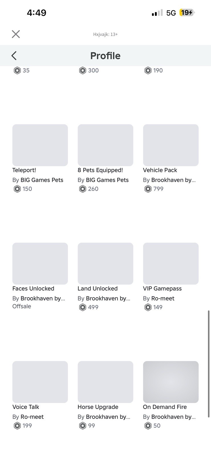 Roblox Game Passes & Digital Items for PC, Android, iOS – Multiplayer Online