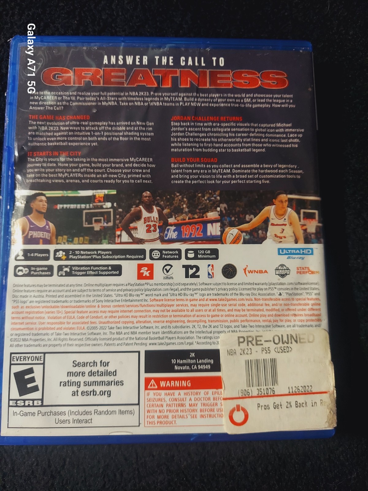 《RARE》NBA 2K23 Michael Jordan Championship Edition Sony PlayStation 5●PS5●