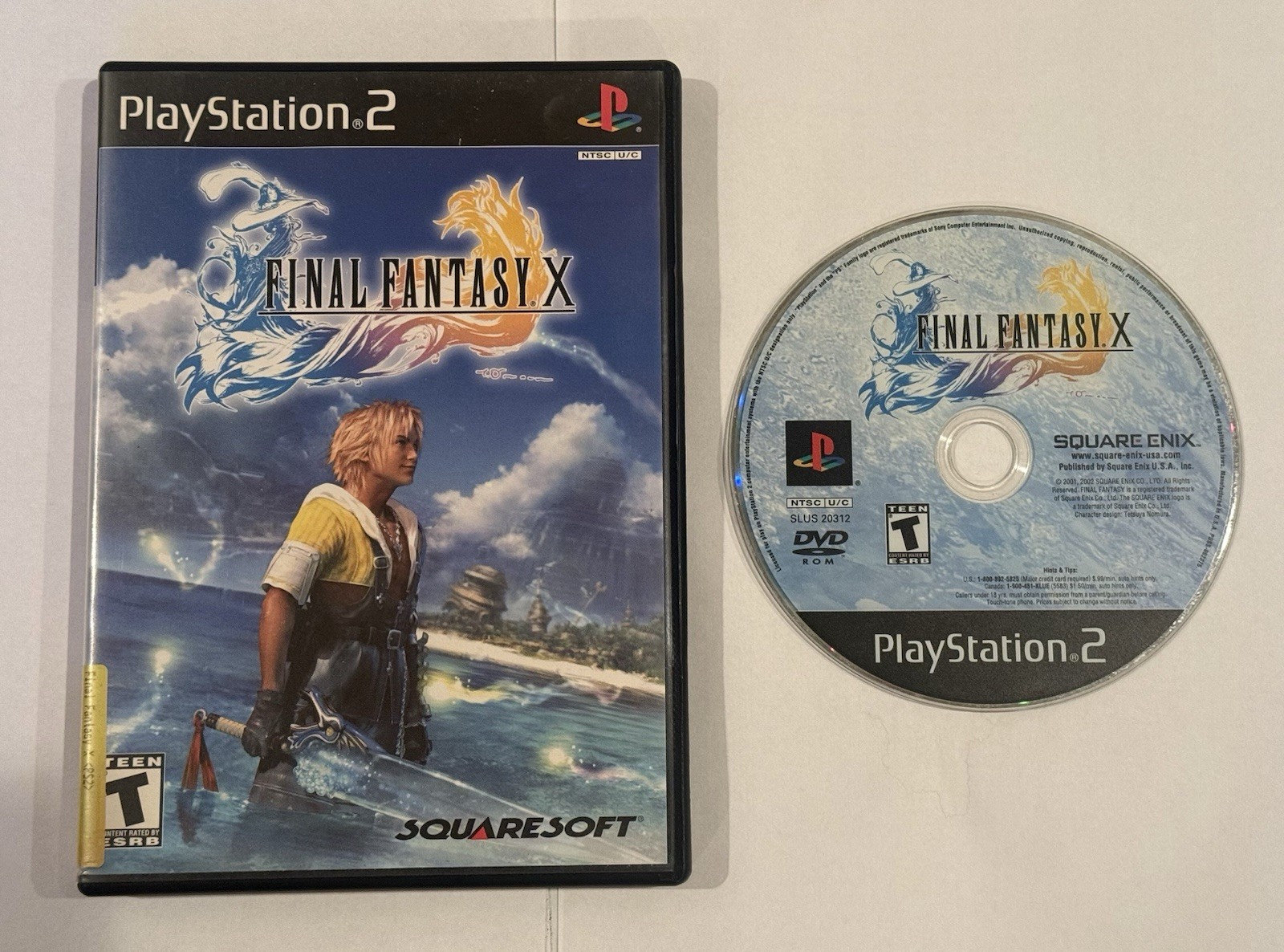 Final Fantasy X PlayStation 2 Rare 2003 Square Enix Black Label Variant USED