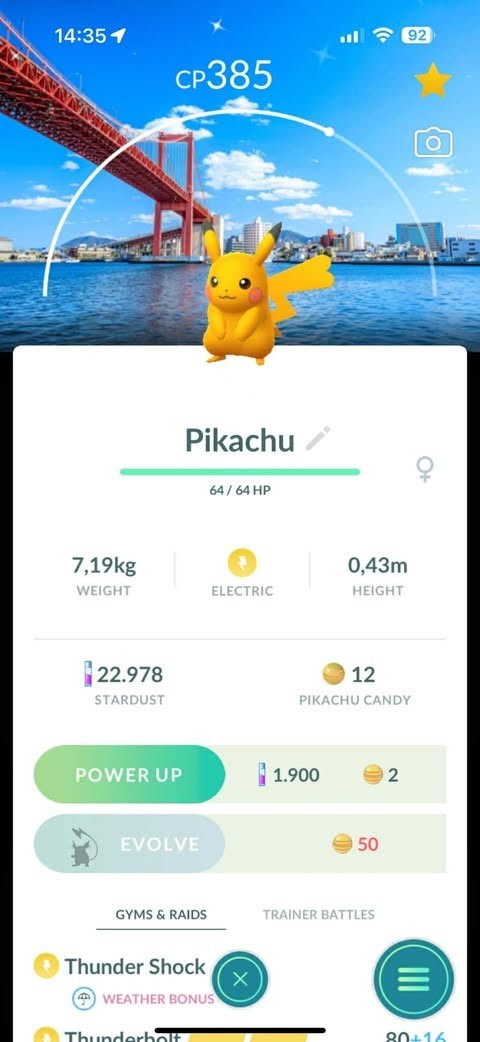 Pokémon Go🐬🐬Shiny Pikachu Japan Background🐬🐬Trade 20k stardust or Mini PTC