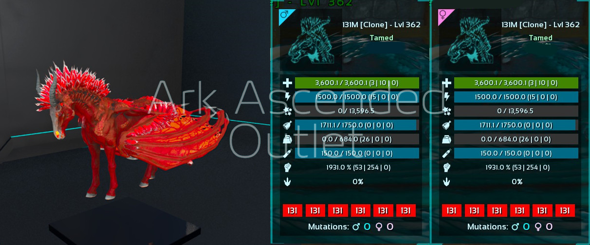 ✅ARK Survival Ascended-Dreadmare/Dreadstallion-Dino-Colors PC/XBOX/PS5 PvE ASA✅