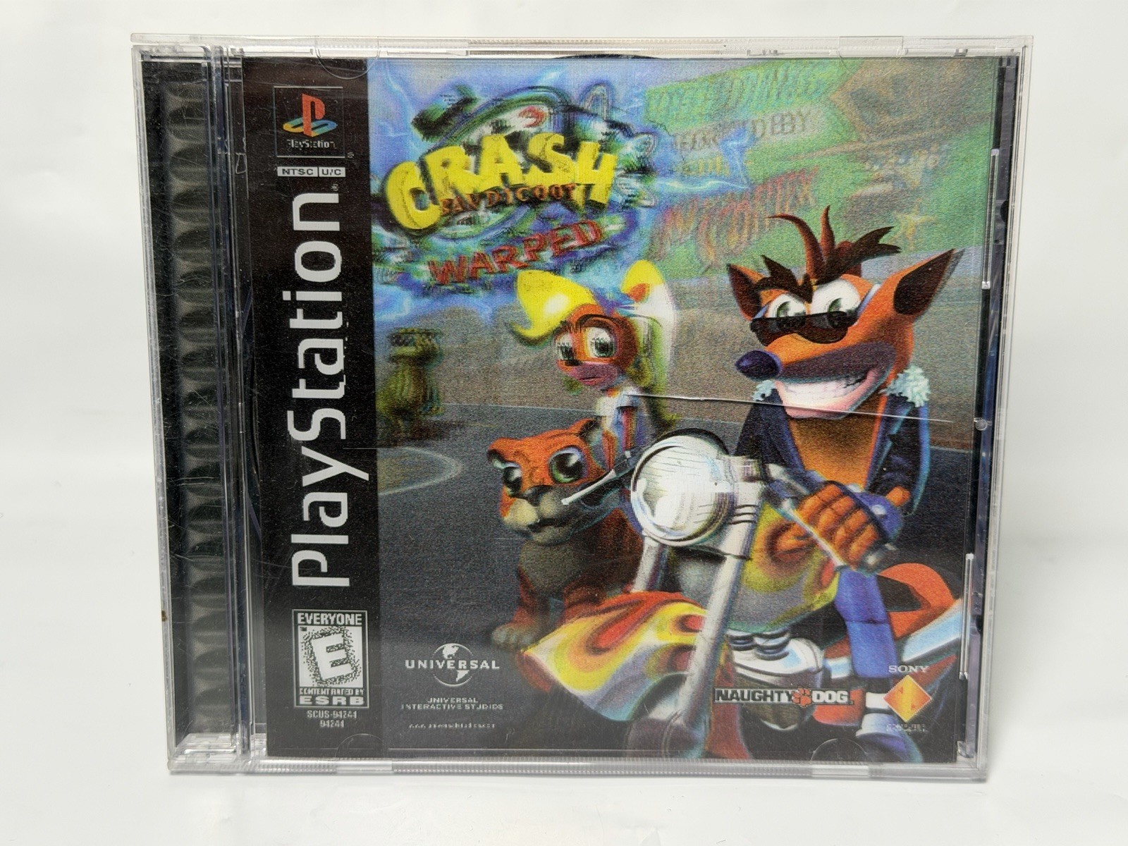 Crash Bandicoot 3 Warped PS1 PlayStation 1 Complete CIB + Holo Cover